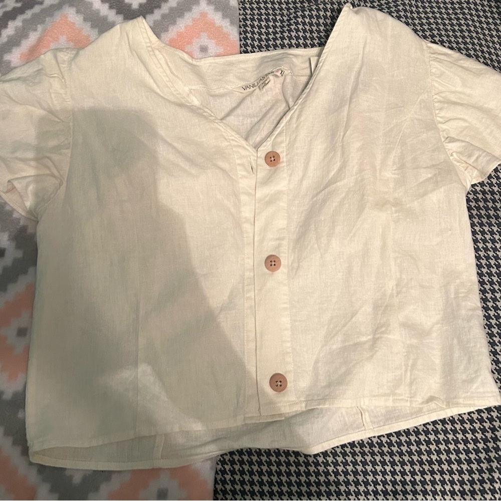 vanilla star button up blouse